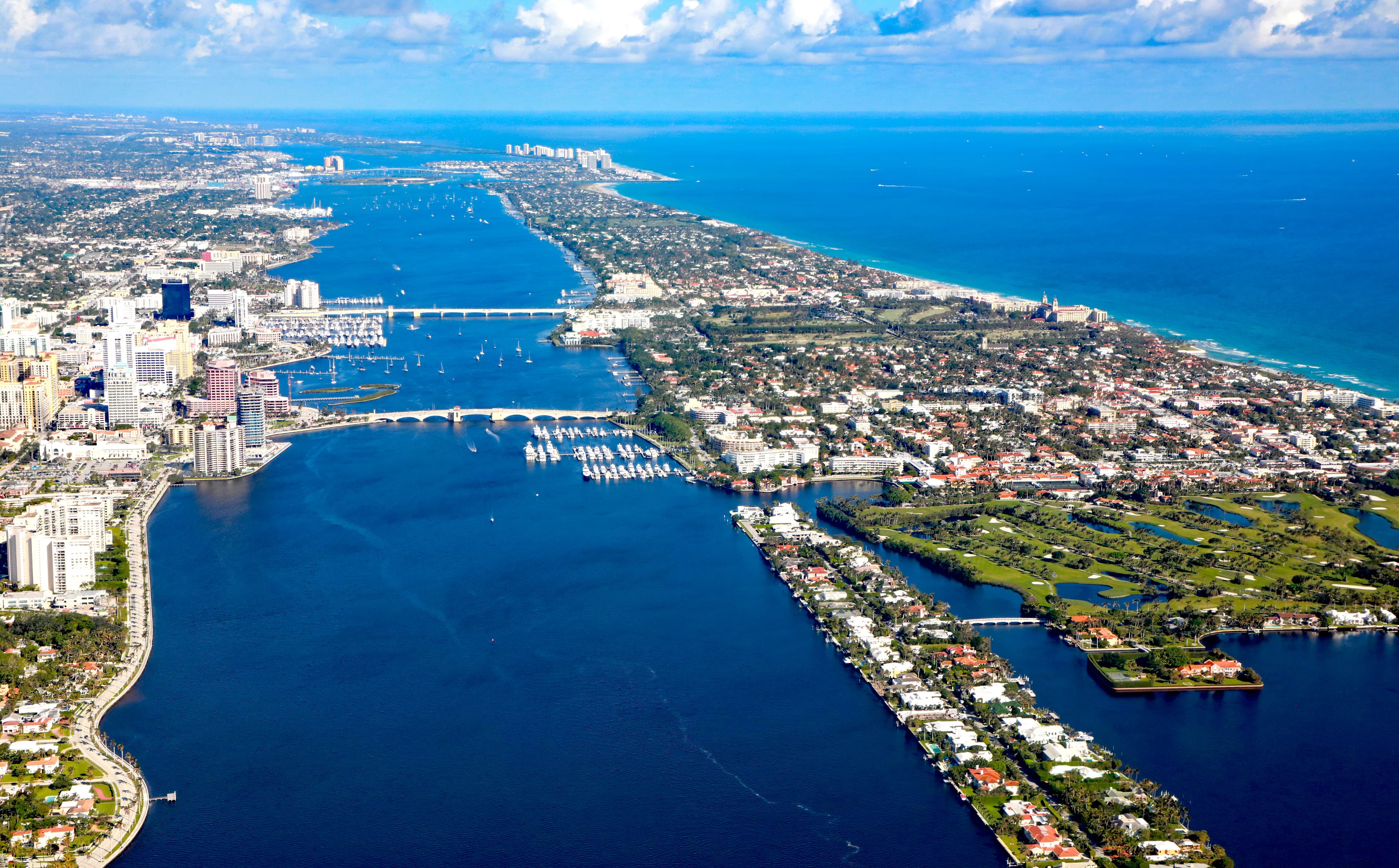 skyview of WEST PALM BEACH